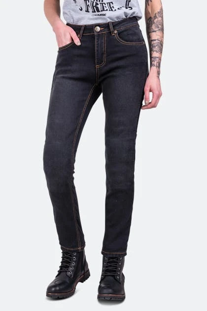 Jeans Moto Donna Course Lara Slim Fit Neri 1 Jeans Moto Donna Course Lara Slim Fit Neri