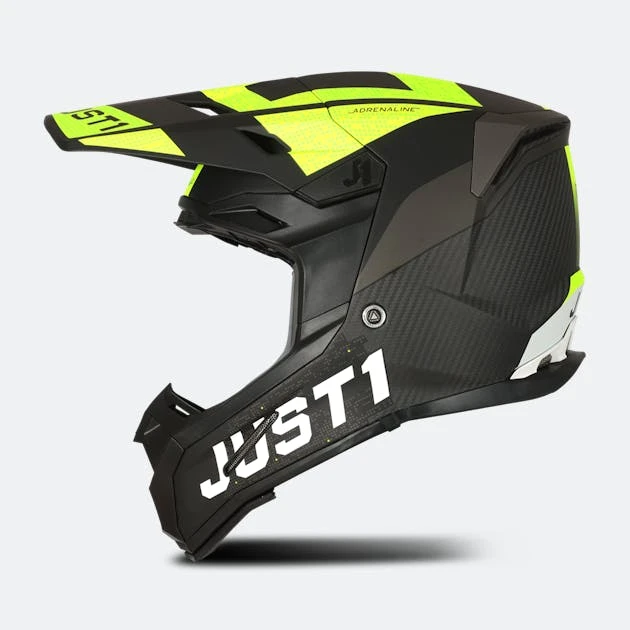 Casco Cross Just1 J22 Adrenaline Nero-Giallo Fluo 3 Casco Cross Just1 J22 Adrenaline Nero-Giallo Fluo - immagine 3