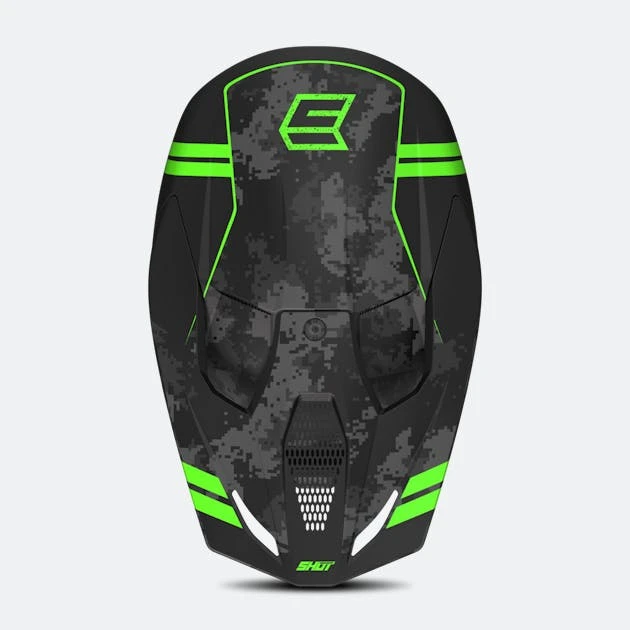 Casco Cross Shot Furious Army Verde 2 Casco Cross Shot Furious Army Verde - immagine 2