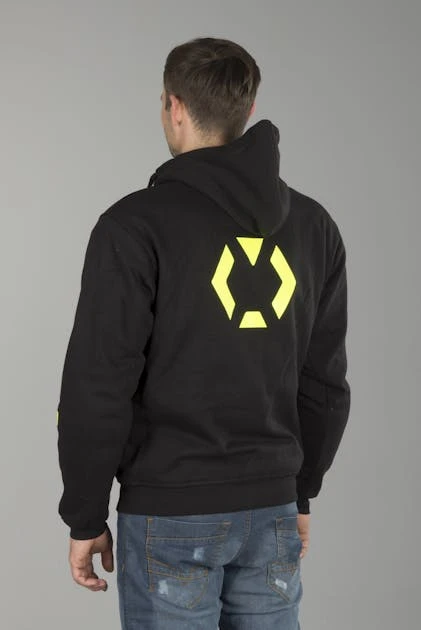Felpa Con Cappuccio XLMOTO Rinforzata In Aramide Nero-Giallo 11 Felpa Con Cappuccio XLMOTO Rinforzata In Aramide Nero-Giallo - immagine 11