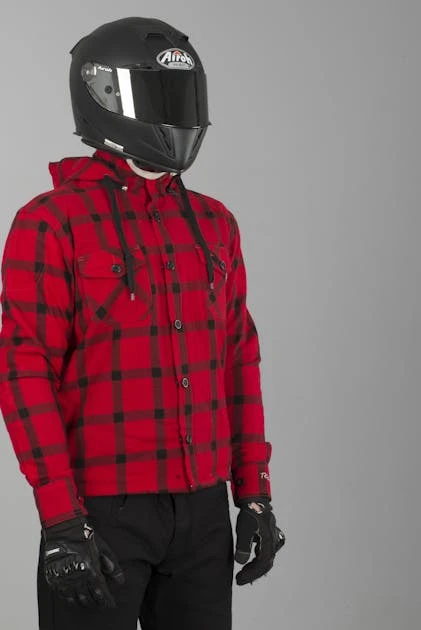 Camicia Con Cappuccio Richa Lumber Rosso-Nero 11 Camicia Con Cappuccio Richa Lumber Rosso-Nero - immagine 11