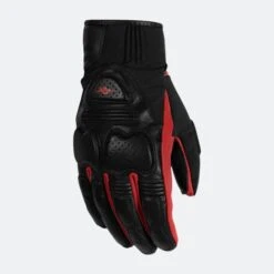 Guanti Moto Rusty Stitches Chris Nero-Rosso