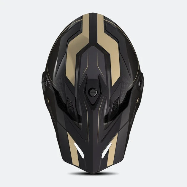 Casco Adventure Shot Trek Rally Rally Nero-Sabbia Lucido 2 Casco Adventure Shot Trek Rally Rally Nero-Sabbia Lucido - immagine 2