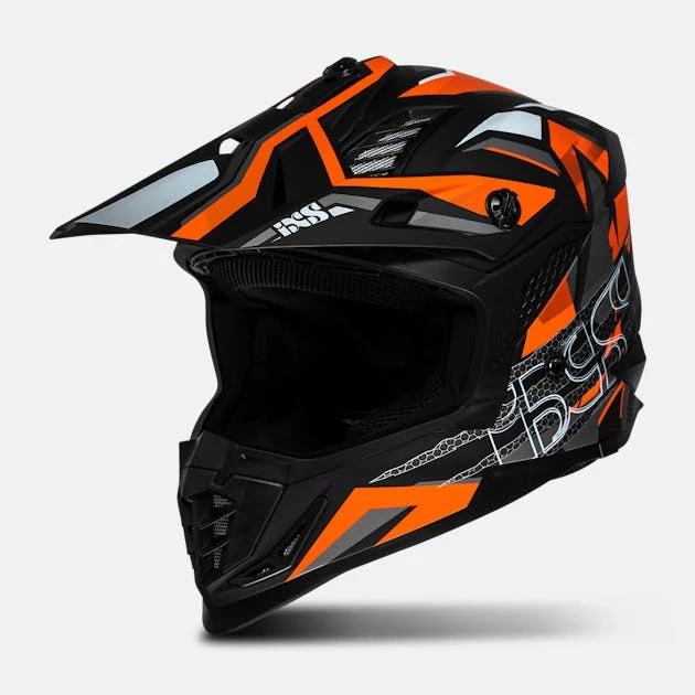 Casco Cross IXS IXS363 2.0 Nero Opaco-Arancio-Antracite 1 Casco Cross IXS IXS363 2.0 Nero Opaco-Arancio-Antracite