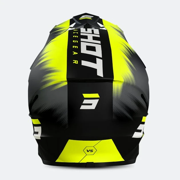 Casco Cross Shot Furious Versus Giallo Neon 2 Casco Cross Shot Furious Versus Giallo Neon - immagine 2