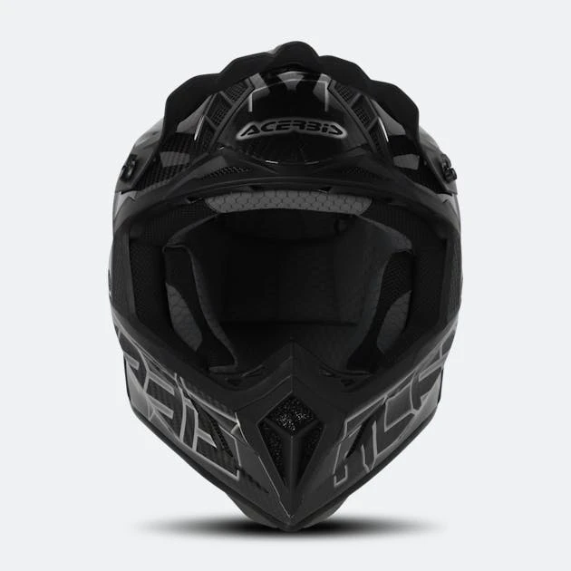 Casco Cross Acerbis Steel Carbon Nero-Grigio 2 Casco Cross Acerbis Steel Carbon Nero-Grigio - immagine 2
