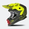 Casco Cross Bambino Just1 J32 Pro Vertigo Grigio-Rosso-Giallo