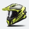 Casco Adventure LS2 MX701 Explorer Alter Nero Opaco H-V-Giallo