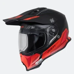Casco Adventure Just1 J14-F Elite Fluo-Rosso-Nero