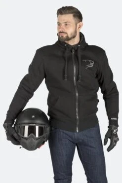 Felpa Moto Bering Hoodiz Nera