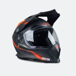 Casco Adventure Just1 J14 Line Rosso Fluo