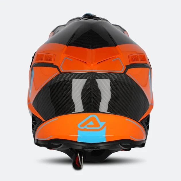 Casco Cross Acerbis Steel Carbon Arancio-Nero 4 Casco Cross Acerbis Steel Carbon Arancio-Nero - immagine 4