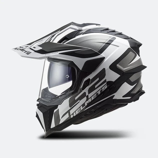 Casco Adventure LS2 MX701 Explorer Alter Nero-Bianco 3 Casco Adventure LS2 MX701 Explorer Alter Nero-Bianco - immagine 3