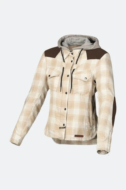 Felpa Moto Donna Macna Inland Beige 1 Felpa Moto Donna Macna Inland Beige