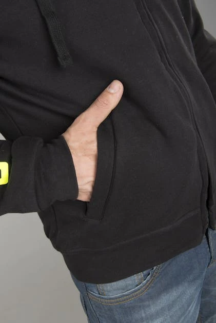 Felpa Con Cappuccio XLMOTO Rinforzata In Aramide Nero-Giallo 6 Felpa Con Cappuccio XLMOTO Rinforzata In Aramide Nero-Giallo - immagine 6