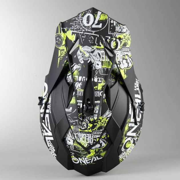 Casco Cross Bambino O'Neal 2-Series Attack Nero-Giallo Neon 16 Casco Cross Bambino O'Neal 2-Series Attack Nero-Giallo Neon - immagine 16