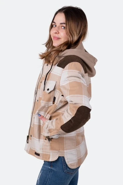 Giacca Moto Donna Macna Inland Beige-Marrone 2 Giacca Moto Donna Macna Inland Beige-Marrone - immagine 2