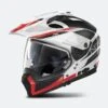 Casco Adventure Nolan N70-2 X Earthquake N-COM Metal Bianco 49