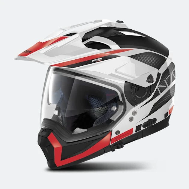 Casco Adventure Nolan N70-2 X Earthquake N-COM Metal Bianco 49 1 Casco Adventure Nolan N70-2 X Earthquake N-COM Metal Bianco 49