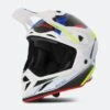 Casco Cross Acerbis Steel Carbon Bianco-Nero