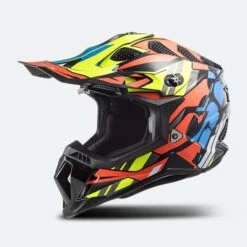 Casco Cross LS2 MX700 Subverter Rascal Nero-Arancio