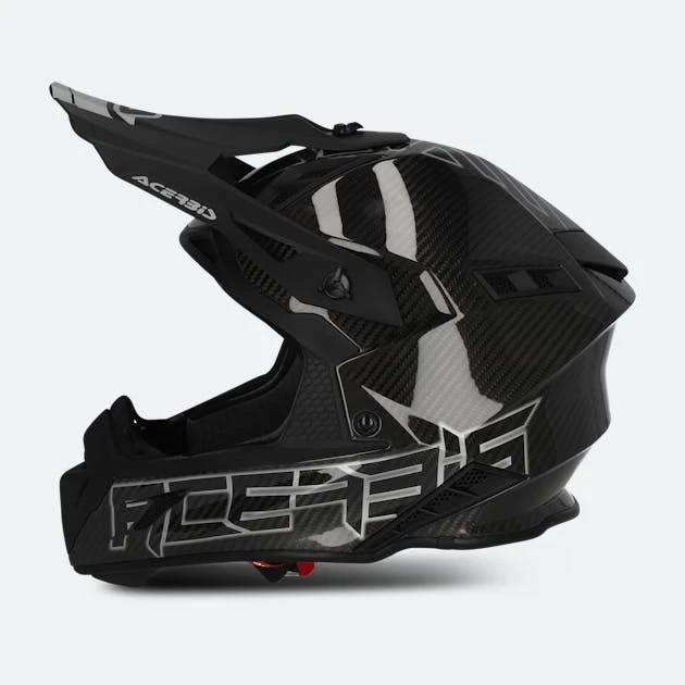 Casco Cross Acerbis Steel Carbon Nero-Grigio 5 Casco Cross Acerbis Steel Carbon Nero-Grigio - immagine 5