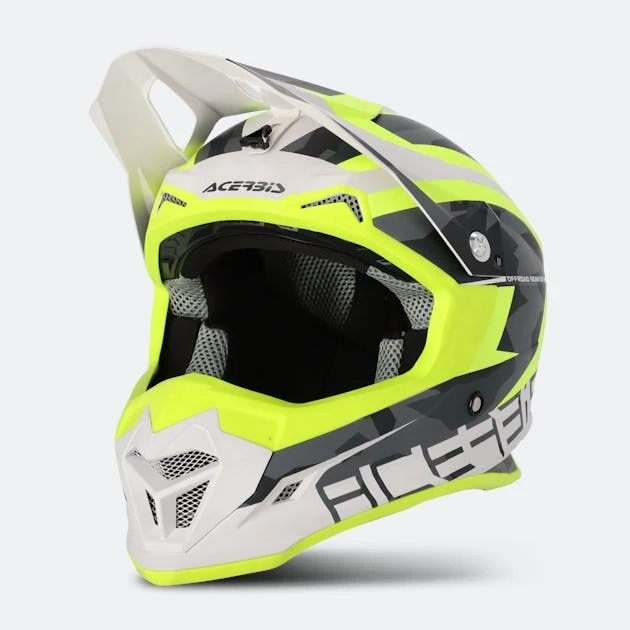 Casco Cross Acerbis Profile 4 Giallo-Bianco 1 Casco Cross Acerbis Profile 4 Giallo-Bianco