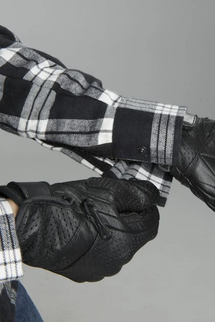 Camicia Donna Course Rinforzata In Aramide Nero-Bianco 11 Camicia Donna Course Rinforzata In Aramide Nero-Bianco - immagine 11