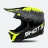 Casco Cross Shot Furious Versus Giallo Neon
