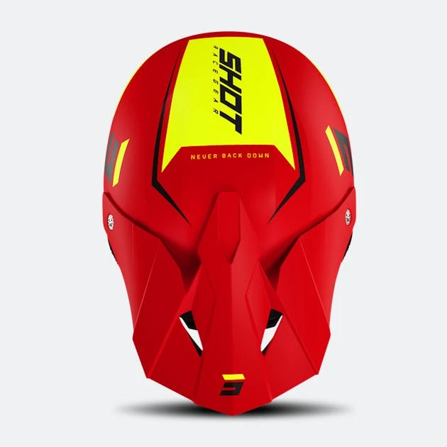 Casco Cross Shot Furious Chase Rosso-Neon-Giallo 3 Casco Cross Shot Furious Chase Rosso-Neon-Giallo - immagine 3