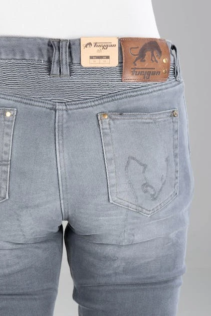 Jeans Moto Donna Furygan Purdey Grigio 12 Jeans Moto Donna Furygan Purdey Grigio - immagine 12