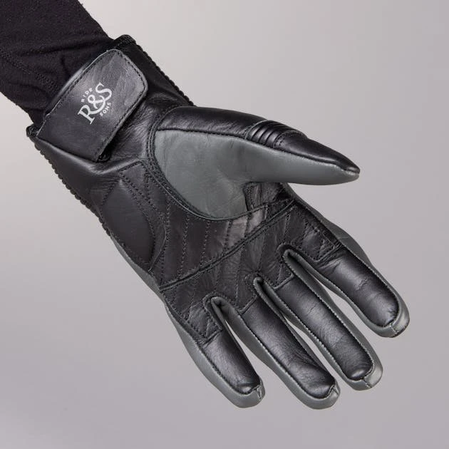 Guanti Moto Ride & Sons Emblem Neri 2 Guanti Moto Ride & Sons Emblem Neri - immagine 2