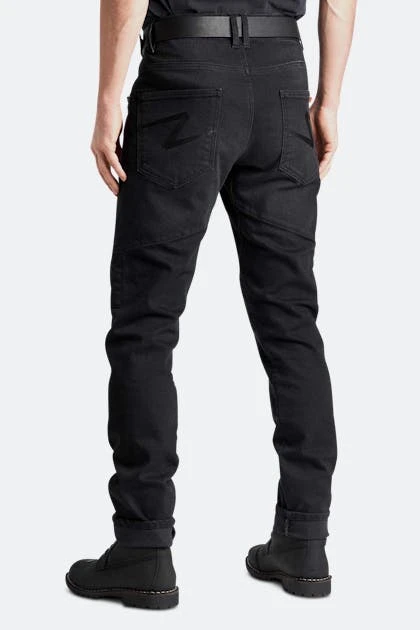 Jeans Moto Pando Moto Boss Dyn 01 Slim-Fit Neri 2 Jeans Moto Pando Moto Boss Dyn 01 Slim-Fit Neri - immagine 2