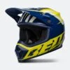 Casco Cross BELL MX-9 Mips Mi Spark Blu-Giallo