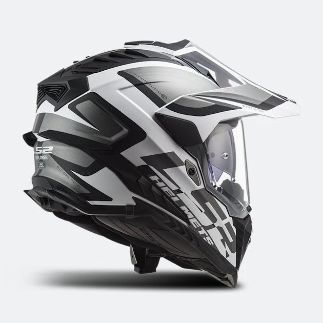 Casco Adventure LS2 MX701 Explorer Alter Nero-Bianco 6 Casco Adventure LS2 MX701 Explorer Alter Nero-Bianco - immagine 6