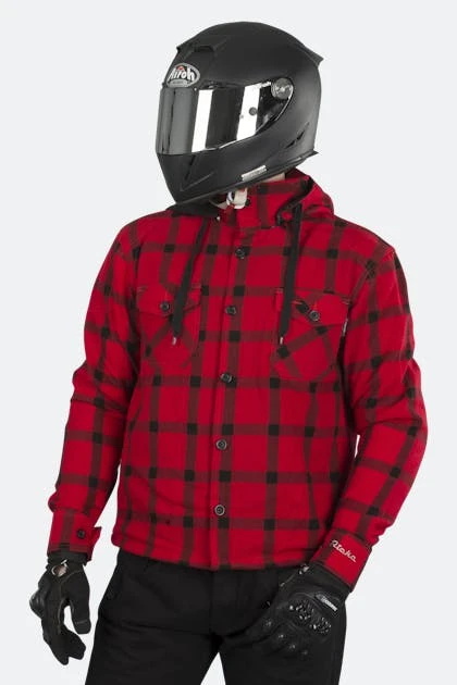 Camicia Con Cappuccio Richa Lumber Rosso-Nero 1 Camicia Con Cappuccio Richa Lumber Rosso-Nero