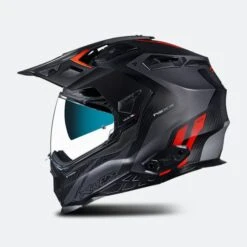 Casco Adventure Nexx X.WED2 Vaal Grigio Opaco-Rosso