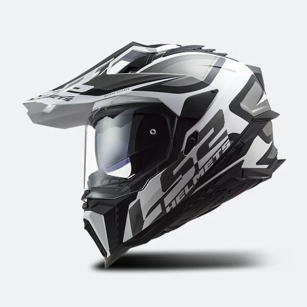 Casco Adventure LS2 MX701 Explorer Alter Nero-Bianco 2 Casco Adventure LS2 MX701 Explorer Alter Nero-Bianco - immagine 2