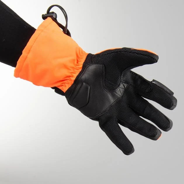 Guanti Moto ON BOARD Artic Pro Nero-Arancio Fluo 2 Guanti Moto ON BOARD Artic Pro Nero-Arancio Fluo - immagine 2