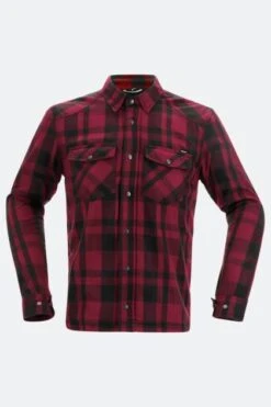 Camicia Moto Richa Forest Nero-Borgogna