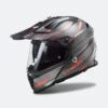 Casco Adventure LS2 MX436 Pioneer Evo Grigio-Arancio