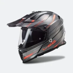 Casco Adventure LS2 MX436 Pioneer Evo Grigio-Arancio
