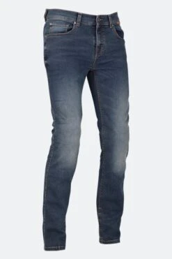 Jeans Moto Richa Original 2 Slim Fit Corti Slavati Blu